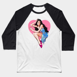 Dorothy Lamour - An illustration by Paul Cemmick Baseball T-Shirt